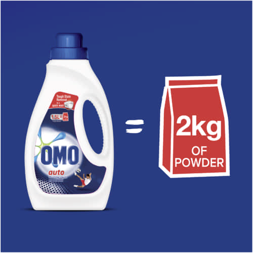 Omo Machine Wash Auto Liquid 1.5L - Set Of 3 Pcs 3 Omo Machine Wash Auto Liquid 1.5L
