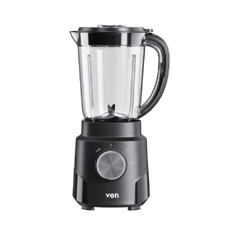 Von Blender 500W With 1.5L Plastic Jar, Ptc Protection Black Vbp501Nlb 1 Von Blender 500W With 1.5L Plastic Jar, Ptc Protection Black Vbp501Nlb
