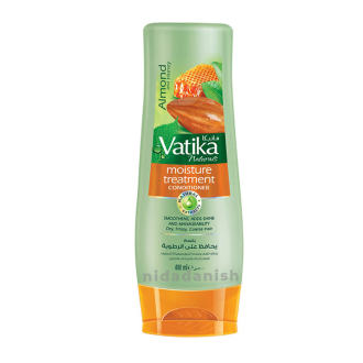 Vatika Conditioner Moisture Treatment, Enriched with Almond & Honey, Deep Nourishment, for Dry and Frizzy Hair 200ml (Pack of 3)
