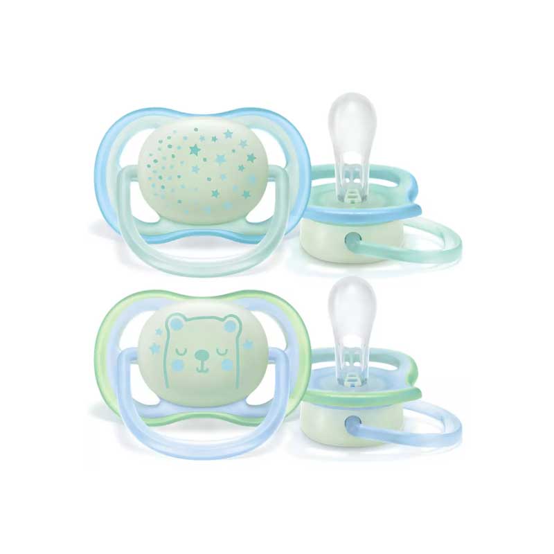 Philips Avent Soother Ultra Air Night Time 0-6M 2'S 376/10 1 Philips Avent Soother Ultra Air Night Time 0-6M 2'S 376/10