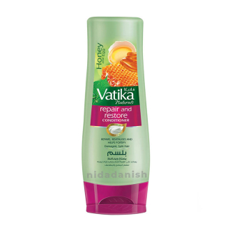 Vatika Conditioner Repair & Restore, Enriched with Egg & Honey, Nourishes Hair Roots, for Damaged Hair & Split-ends, 400ml (Pack of 3)