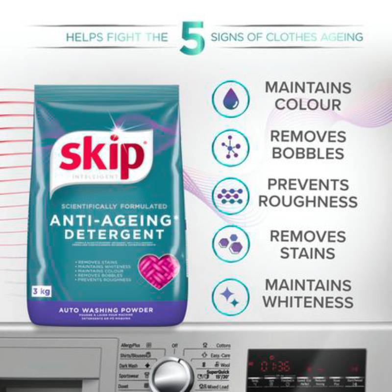 Skip Washing Powder Auto 3Kg Pack Of 3 Swp02 4 Skip Washing Powder Auto 3Kg Pack Of 3 Swp02