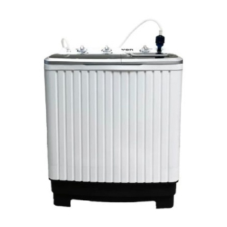 Von Washing Machine 8kg Twin Tub, Semi-Automatic, White VWM-08AHK