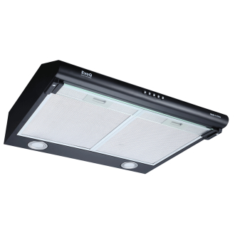 EvoQ Built-In Kitchen Hood with LED Lights, Black ECH - 60CB