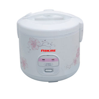 Nikai Rice Cooker 1.8L Keep Warm Function Teflon Coated Inner Pot 762W NR674N3 Plastic Steamer Double Thermostat Control Detachable Power Cord