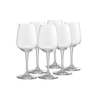 Ocean Wine Glass 6pc Lexington Goblet 370ml Fine Rim Stemware 1019G13