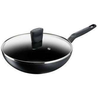 Tefal Super Cook Wokpan 28cm Non Electric B4591684 aluminium material heat indicator thermo signal powerglide coating