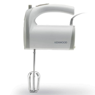 Kenwood Hand Mixer (Electric Whisk) 300W with 5 Speeds + Turbo Button, Twin Stainless Steel Kneader and Beater for Mixing, Whipping, Whisking, Kneading HMP20.000WH