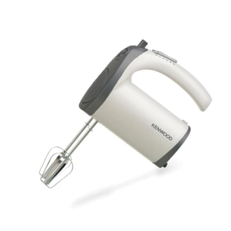 Kenwood Hand Mixer (Electric Whisk) 300W with 5 Speeds + Turbo Button, Twin Stainless Steel Kneader and Beater for Mixing, Whipping, Whisking, Kneading HMP20.000WH
