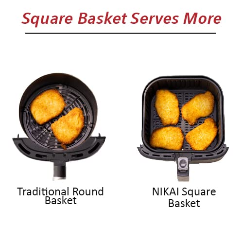 Nikai Airfryer 8L Manual 1300W Naf877A 30 Mins Timer Detachable Frying Basket Baking And Frying 8 Nikai Airfryer 8L Manual 1300W Naf877A 30 Mins Timer Detachable Frying Basket Baking And Frying