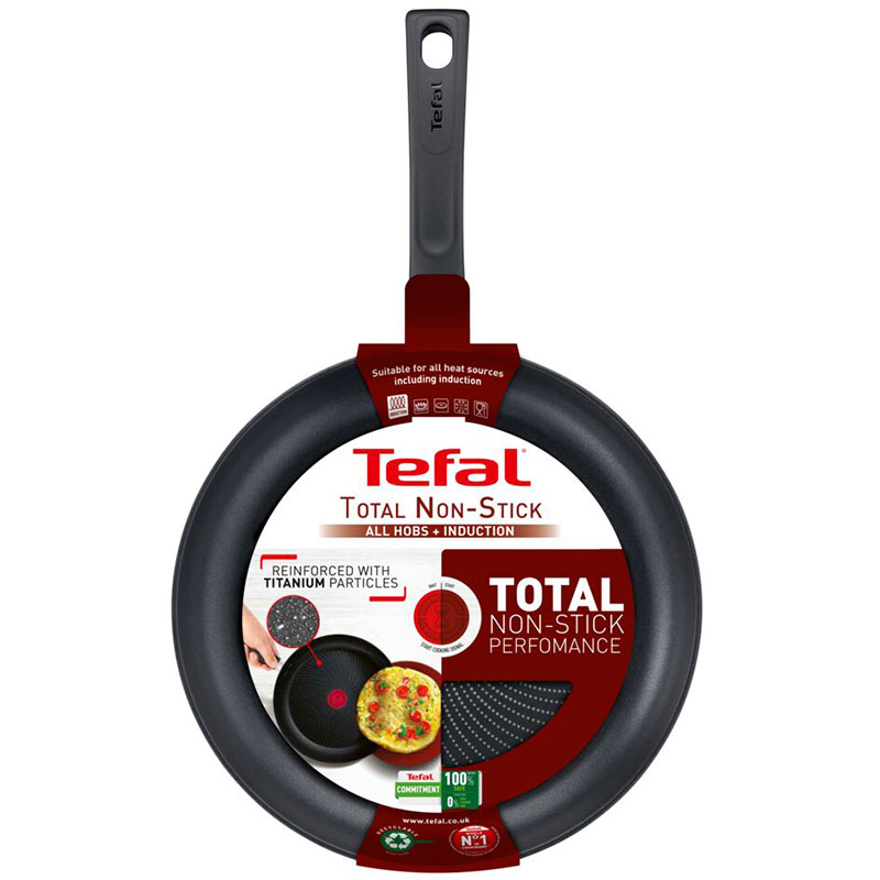 Tefal Total Frypan 32Cm Nonstick Induction G1520844 Aluminium Material Heat Indicator Thermo Signal Titanium Coating Made In France 7 Tefal Total Frypan 32Cm Nonstick Induction G1520844 Aluminium Material Heat Indicator Thermo Signal Titanium Coating Made In France