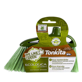 Tonkita ECO Green Outdoor Broom+Handle TK672 Pack of 3