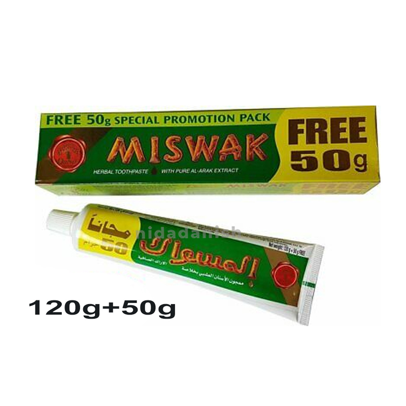 Dabur Miswak Toothpaste 120G+50G Extra - Set Of 3 Pcs 2 Dabur Miswak Toothpaste 120G+50G Extra - Set Of 3 Pcs