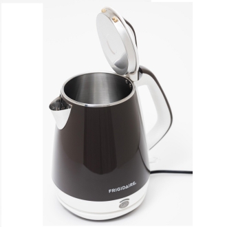 Frigidaire Electric Kettle 1.7L 2200W Stainless Steel Interior Brown White FD2127