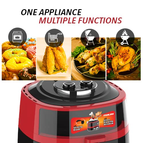Nikai Airfryer 8L Manual 1300W Naf877A 30 Mins Timer Detachable Frying Basket Baking And Frying 9 Nikai Airfryer 8L Manual 1300W Naf877A 30 Mins Timer Detachable Frying Basket Baking And Frying
