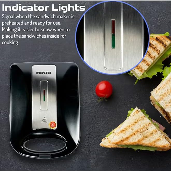Nikai Sandwich Toaster 4 Slice 3 In 1 Waffle Grill And Sanwich 1200W Ngt928A1 Non Stick Coating Plates With Light Indicator And Lock 2 Nikai Sandwich Toaster 4 Slice 3 In 1 Waffle Grill And Sanwich 1200W Ngt928A1 Non Stick Coating Plates With Light Indicator And Lock