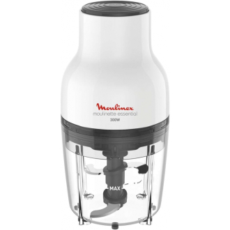 Moulinex Moulinette Essential Chopper 300W, 400ml Bowl with 4 Blades for Effortless Mincing, Chopping and Mixing DJ520127