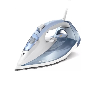 Philips Steam Iron 2600W 300ml, 220g Steam Boost, Quick Calc Release and SteamGlide Plus Soleplate, 7000 Series Blue DST7011