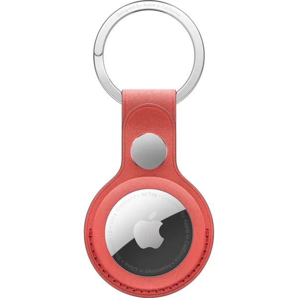 Apple Airtag Finewoven Key Ring Coral 1 Apple Airtag Finewoven Key Ring Coral