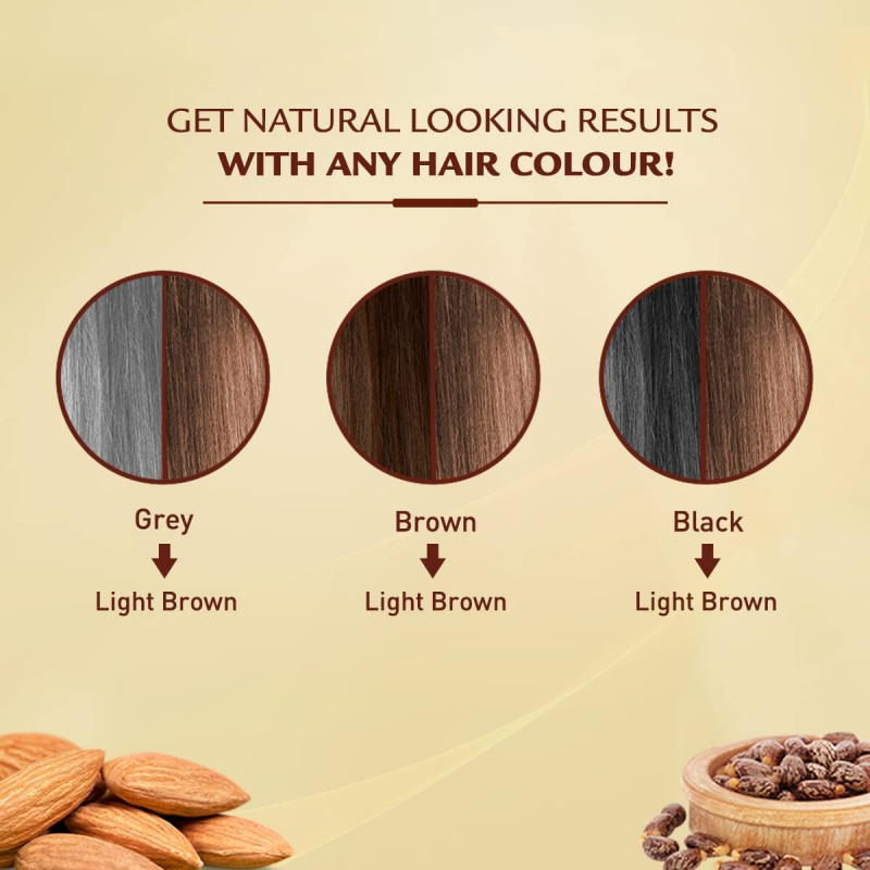 Vatika Oil Fusion Color Kit Nourishing Almond Oil, 100% Grey Coverage, Rich Colour Light Brown 5.0 - Set Of 3 Pcs 4 Vatika Oil Fusion Color Kit Nourishing Almond Oil, 100% Grey Coverage, Rich Colour Light Brown 5.0 - Set Of 3 Pcs