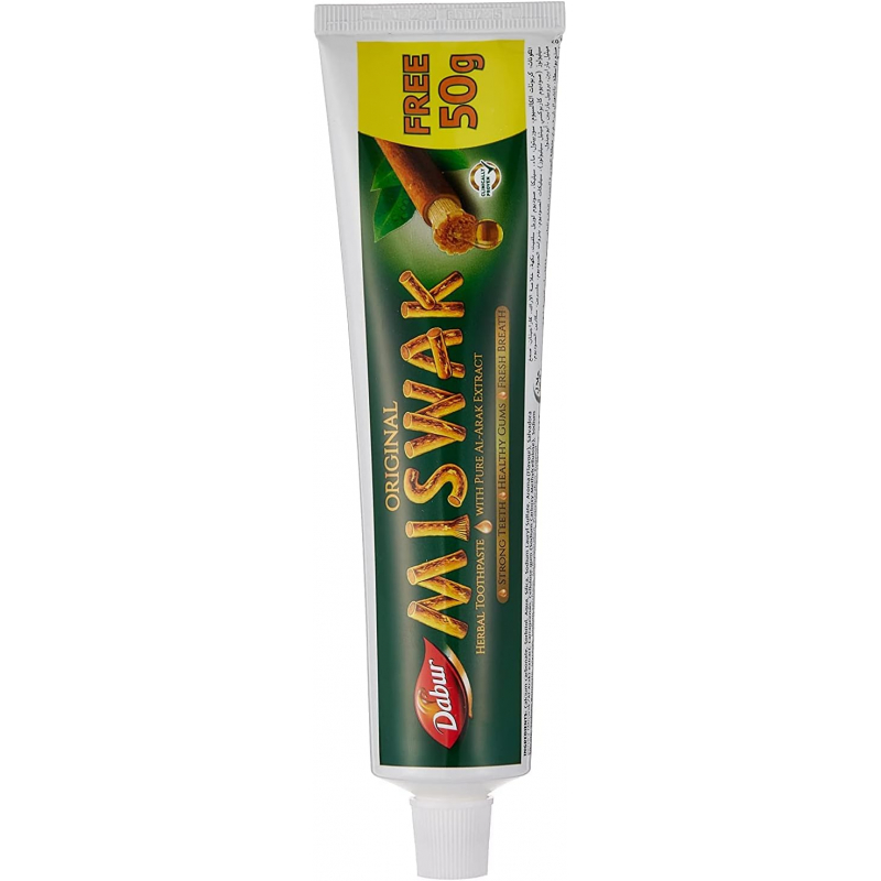 Dabur Miswak Toothpaste 120G+50G Extra - Set Of 3 Pcs 3 Dabur Miswak Toothpaste 120G+50G Extra - Set Of 3 Pcs