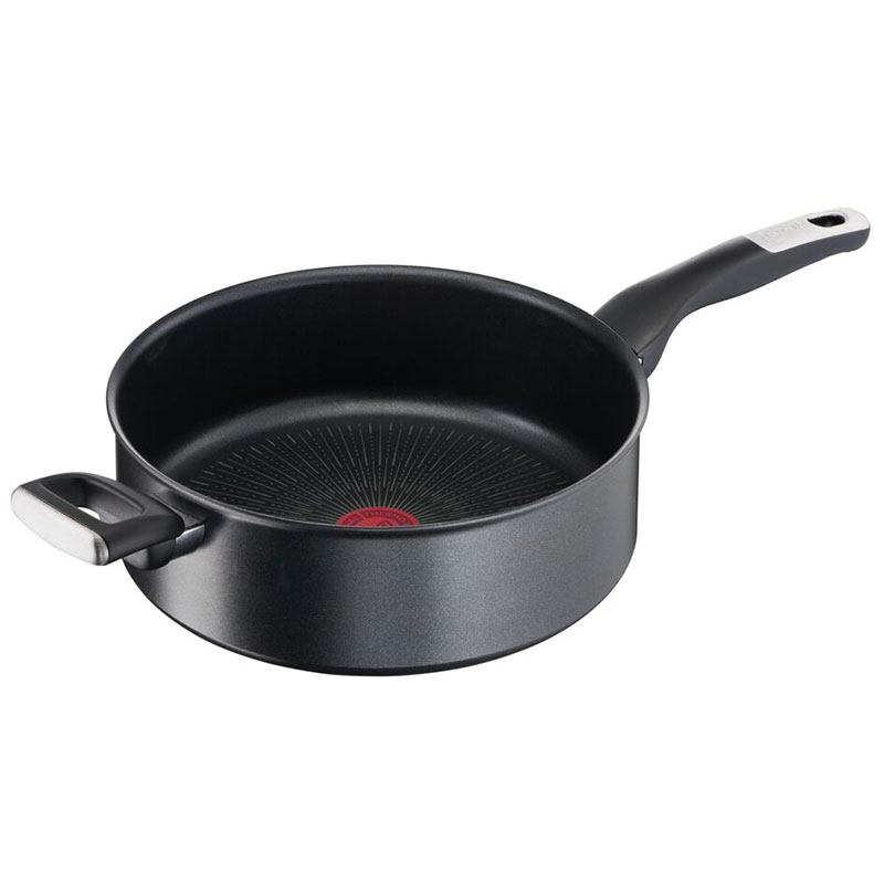 Tefal Unlimited Sautepan 26Cm Non Electric G2553302 Aluminium Material Heat Indicator Thermo Signal Titanium Coating Made In France 2 Tefal Unlimited Sautepan 26Cm Non Electric G2553302 Aluminium Material Heat Indicator Thermo Signal Titanium Coating Made In France