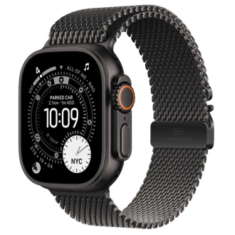 Apple Watch Ultra 3 49mm Black Titanium Case GPS + Cellular Milanese Loop