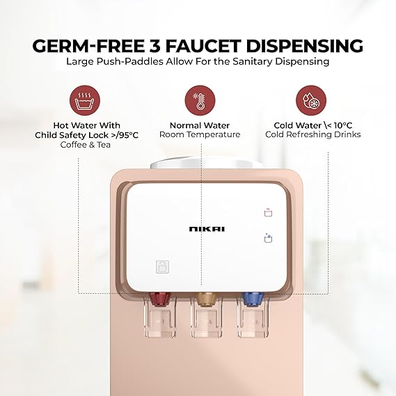 Nikai Water Dispenser 3 Taps Top Load With Refrigerator Nwd1900R 3 Taps Hot Normal Cold With Refrigerator Cabinet Anti Bacterial Design 5 Nikai Water Dispenser 3 Taps Top Load With Refrigerator Nwd1900R 3 Taps Hot Normal Cold With Refrigerator Cabinet Anti Bacterial Design