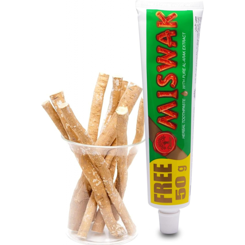 Dabur Miswak Toothpaste 120G+50G Extra - Set Of 3 Pcs 8 Dabur Miswak Toothpaste 120G+50G Extra - Set Of 3 Pcs