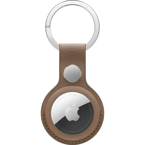 Apple Airtag Finewoven Key Ring Taupe 1 Apple Airtag Finewoven Key Ring Taupe