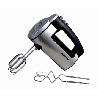 Nikai Hand Mixer 6 Speeds With Turbo Function 300W NH300S 2 Beaters For Eggs And Cream And 2 Hooks For Mixing Dough
