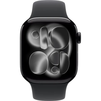 Apple Watch Series 11  42mm Jet Black Aluminium Case GPS Sport Band