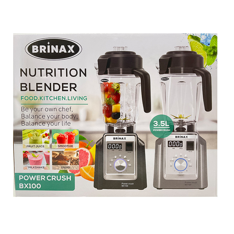 Brinax Blender 3.5L Multi-Functional Stainless Steel Blades Powerful Motor 1800W Bx100 3 Brinax Blender 3.5L Multi-Functional Stainless Steel Blades Powerful Motor 1800W Bx100