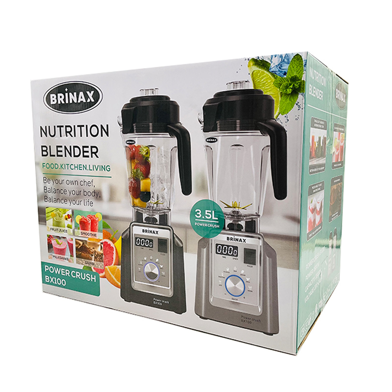 Brinax Blender 3.5L Multi-Functional Stainless Steel Blades Powerful Motor 1800W Bx100 2 Brinax Blender 3.5L Multi-Functional Stainless Steel Blades Powerful Motor 1800W Bx100