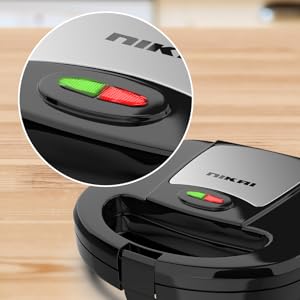 Nikai Sandwich Toaster 4 Slice 7 In 1 Sandwich, Grill, Donut, Waffle, Cup Cake, Nutty, Conemaker 750W Ngt727D Non Stick Cooking Plate Cool Touch Housing Detachable Plates With Light Indicator 9 Nikai Sandwich Toaster 4 Slice 7 In 1 Sandwich, Grill, Donut, Waffle, Cup Cake, Nutty, Conemaker 750W Ngt727D Non Stick Cooking Plate Cool Touch Housing Detachable Plates With Light Indicator