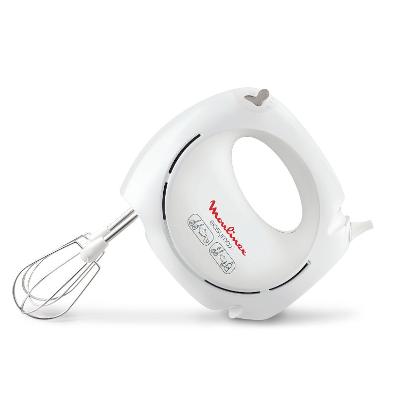 Moulinex Easymax Hand Mixer 200W 5 Speeds 2 Attachments White Hm250127 1 Moulinex Easymax Hand Mixer 200W 5 Speeds 2 Attachments White Hm250127