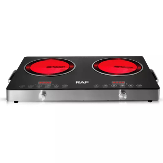 RAF Infrared Cooker Double 3500W + 3500W Touch Control Cooking Stove Heating Radiant, Large Firepower, Pattern Cooking, Simple Operation R.8088