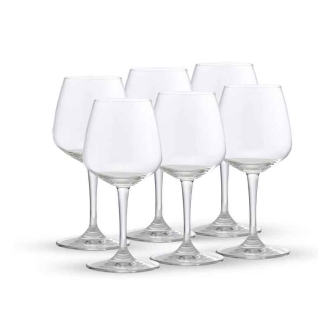 Ocean Wine Glass 6pc Lexington Red Wine 455ml Fine Rim Stemware 1019R16