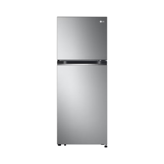 LG Refrigerator 217L Double Door Top Freezer Linear Cooling, Door Cooling, Multi Air Flow, Smart Inverter Compressor Platinum Silver GV B212PLGB
