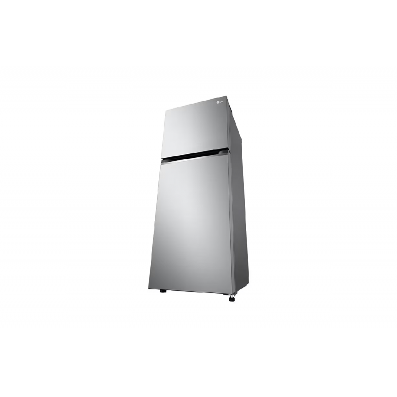 Lg Refrigerator 217L Double Door Top Freezer Linear Cooling, Door Cooling, Multi Air Flow, Smart Inverter Compressor Platinum Silver Gv B212Plgb