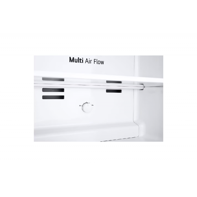 Lg Refrigerator 217L Double Door Top Freezer Linear Cooling, Door Cooling, Multi Air Flow, Smart Inverter Compressor Platinum Silver Gv B212Plgb