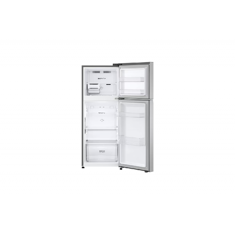 Lg Refrigerator 217L Double Door Top Freezer Linear Cooling, Door Cooling, Multi Air Flow, Smart Inverter Compressor Platinum Silver Gv B212Plgb