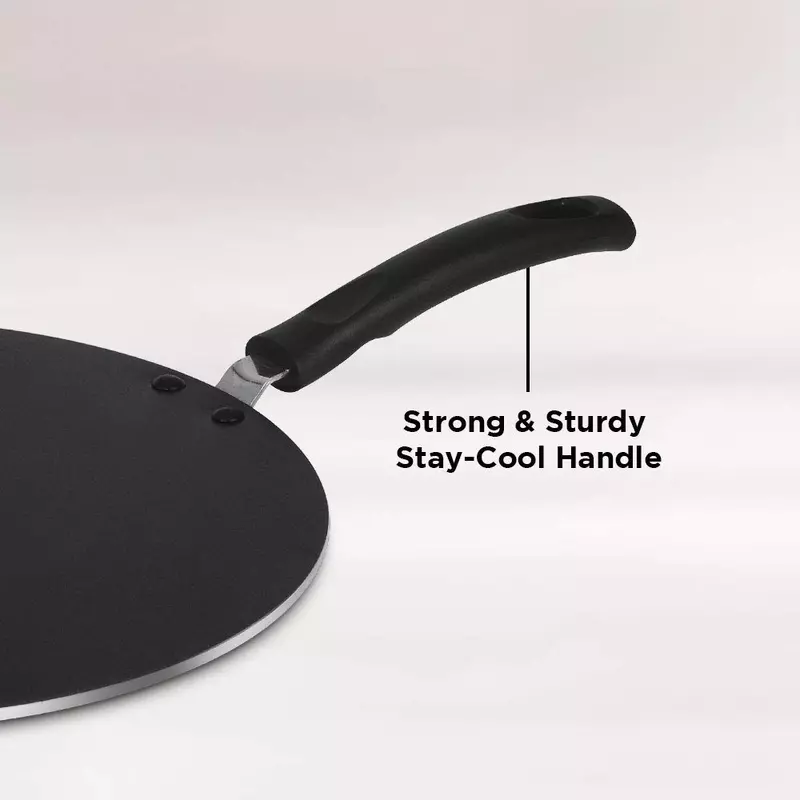 Pigeon Tawa 31Cm Nonstick Multi 310 Cool Touch Handle Sap 271 - 3 Layer Anti Peeling Food Safe Nonstick Coating Extra Thick Layer 5 Pigeon Tawa 31Cm Nonstick Multi 310 Cool Touch Handle Sap 271 - 3 Layer Anti Peeling Food Safe Nonstick Coating Extra Thick Layer