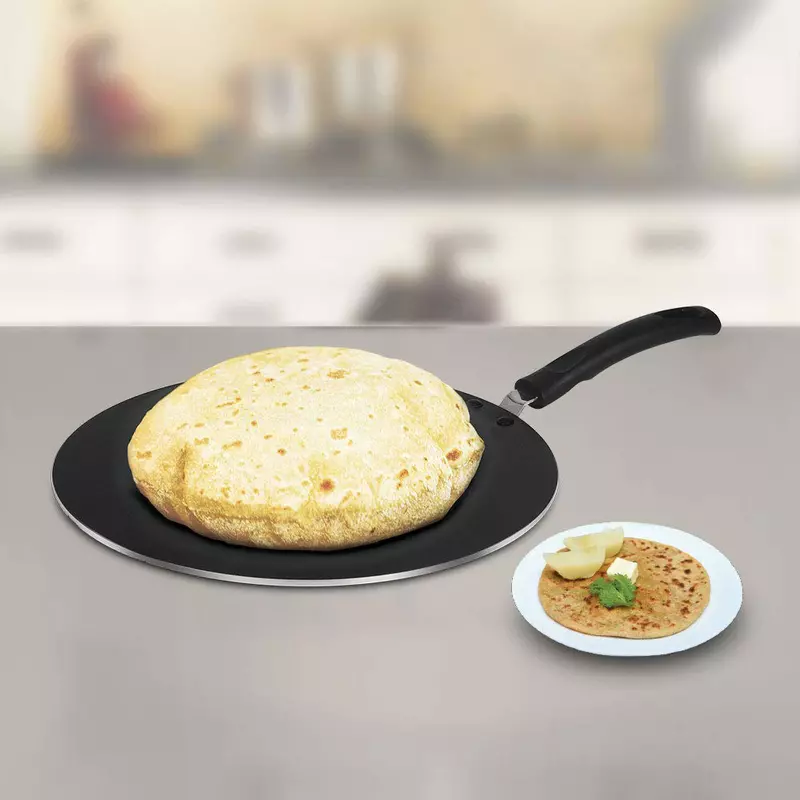 Pigeon Tawa 31Cm Nonstick Multi 310 Cool Touch Handle Sap 271 - 3 Layer Anti Peeling Food Safe Nonstick Coating Extra Thick Layer 7 Pigeon Tawa 31Cm Nonstick Multi 310 Cool Touch Handle Sap 271 - 3 Layer Anti Peeling Food Safe Nonstick Coating Extra Thick Layer