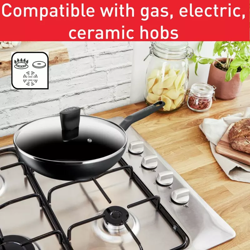Tefal Super Cook Wokpan 28Cm Non Electric B4591684 Aluminium Material Heat Indicator Thermo Signal Powerglide Coating 12 Tefal Super Cook Wokpan 28Cm Non Electric B4591684 Aluminium Material Heat Indicator Thermo Signal Powerglide Coating