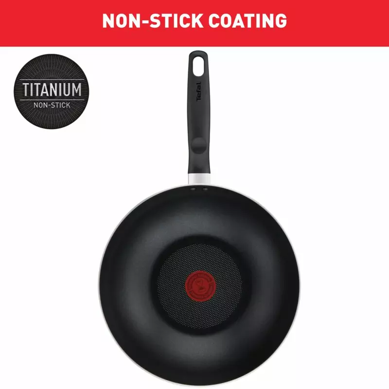 Tefal Super Cook Wokpan 28Cm Non Electric B4591684 Aluminium Material Heat Indicator Thermo Signal Powerglide Coating 5 Tefal Super Cook Wokpan 28Cm Non Electric B4591684 Aluminium Material Heat Indicator Thermo Signal Powerglide Coating