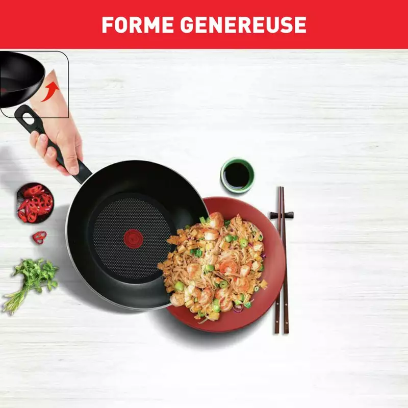 Tefal Unlimited Frypan 32Cm Non Electric B4590884 Aluminium Material Heat Indicator Thermo Signal Powerglide Coating Made In France 3 Tefal Unlimited Frypan 32Cm Non Electric B4590884 Aluminium Material Heat Indicator Thermo Signal Powerglide Coating Made In France