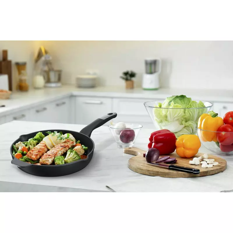 Tefal Unlimited Frypan Grill 26Cm Nonstick Induction E2294074 Aluminium Material Heat Indicator Thermo Signal Titanium Coating Made In France 12 Tefal Unlimited Frypan Grill 26Cm Nonstick Induction E2294074 Aluminium Material Heat Indicator Thermo Signal Titanium Coating Made In France