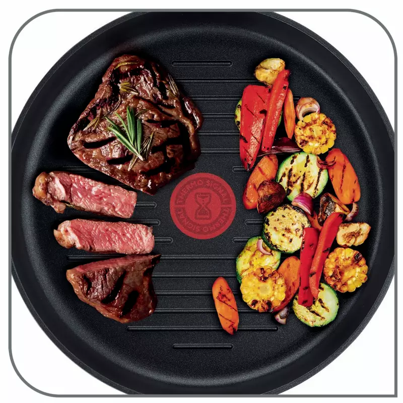 Tefal Unlimited Frypan Grill 26Cm Nonstick Induction E2294074 Aluminium Material Heat Indicator Thermo Signal Titanium Coating Made In France 6 Tefal Unlimited Frypan Grill 26Cm Nonstick Induction E2294074 Aluminium Material Heat Indicator Thermo Signal Titanium Coating Made In France