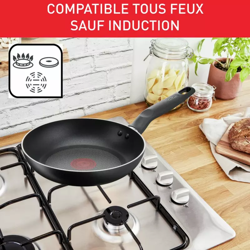 Tefal Unlimited Frypan 32Cm Non Electric B4590884 Aluminium Material Heat Indicator Thermo Signal Powerglide Coating Made In France 8 Tefal Unlimited Frypan 32Cm Non Electric B4590884 Aluminium Material Heat Indicator Thermo Signal Powerglide Coating Made In France